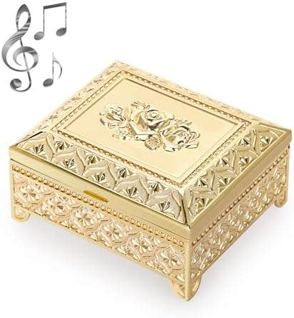 old metal music box|musical keepsake box.